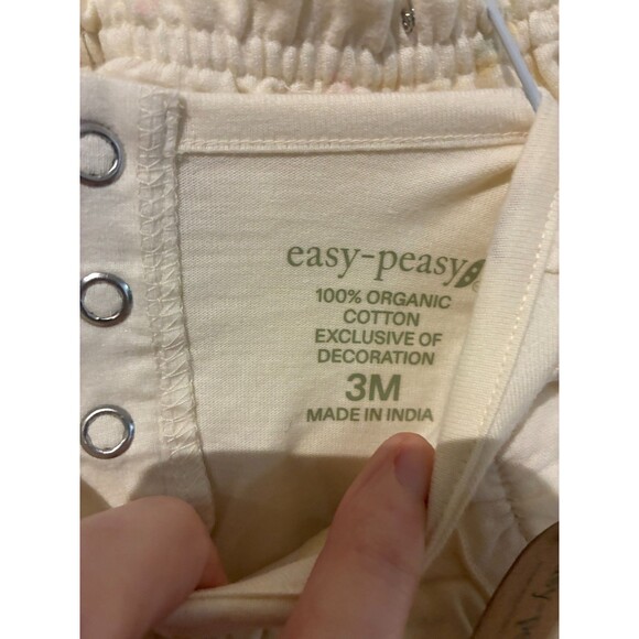 NWT Easy Peasy Cream Bodysuit & Shorts Outfit - 3M - Picture 3 of 3